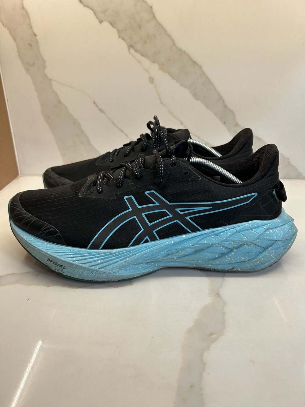 ASICS Novablast 4 Lite-Show Running Shoes Black Blue Green (Size: 12)